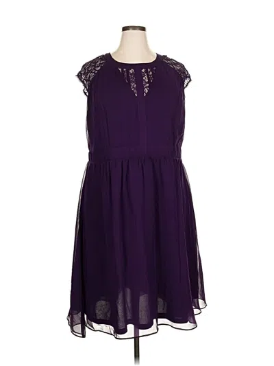 City Chic Casual Dress In Purple