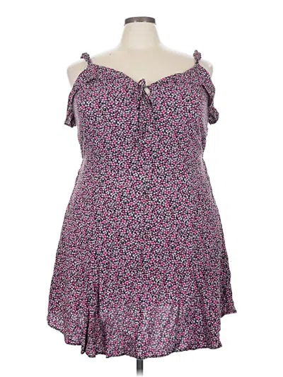 Pre-owned City Chic Casual Dress In Purple