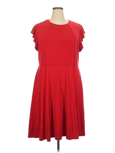 Pre-owned City Chic Casual Dress In Red