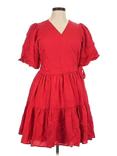 Pre-owned City Chic Casual Dress In Red