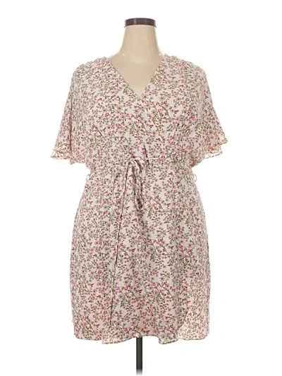 Pre-owned City Chic Casual Dress In Tan