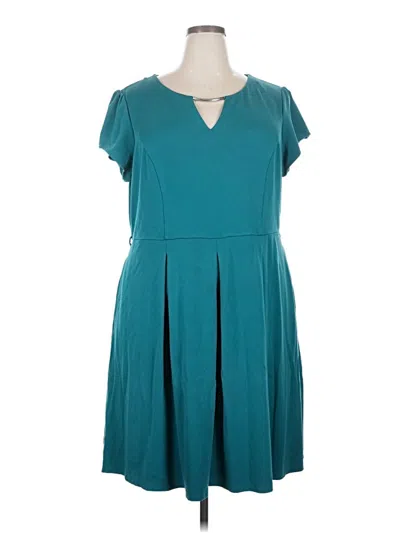 Pre-owned City Chic Casual Dress In Teal