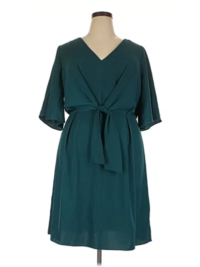 Pre-owned City Chic Casual Dress In Teal