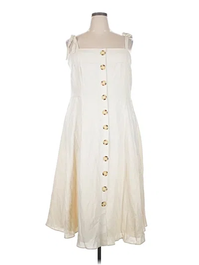 Pre-owned City Chic Casual Dress In White