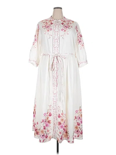 Pre-owned City Chic Casual Dress In White