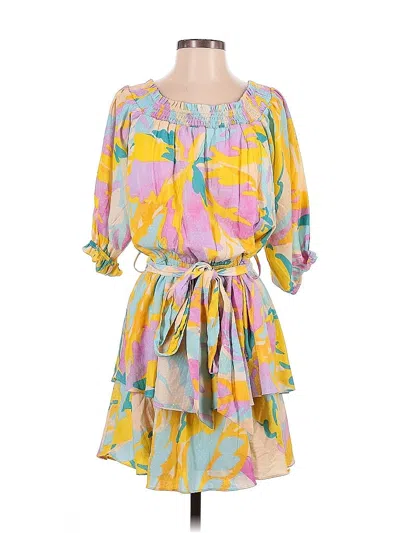 City Chic Casual Dress In Yellow