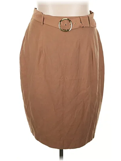 City Chic Casual Skirt In Nude