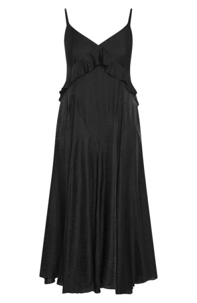 City Chic Clara Maxi Dress In Black