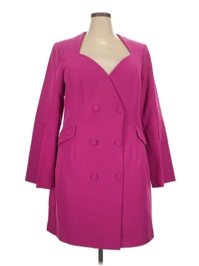 Pre-owned City Chic Coat In Purple