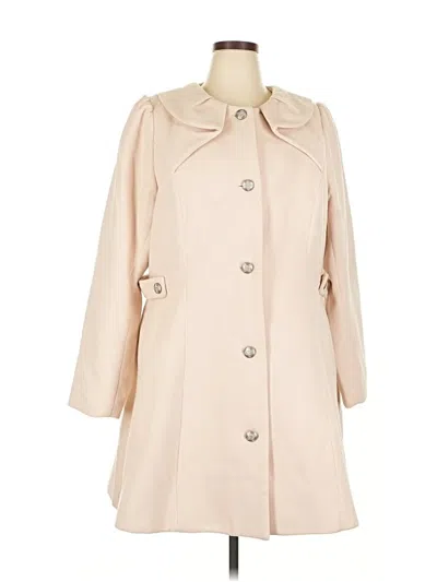 Pre-owned City Chic Coat In White