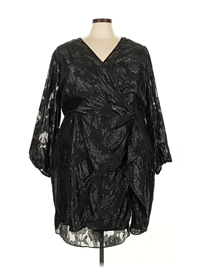 City Chic Cocktail Dress In Black