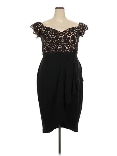 Pre-owned City Chic Cocktail Dress In Black