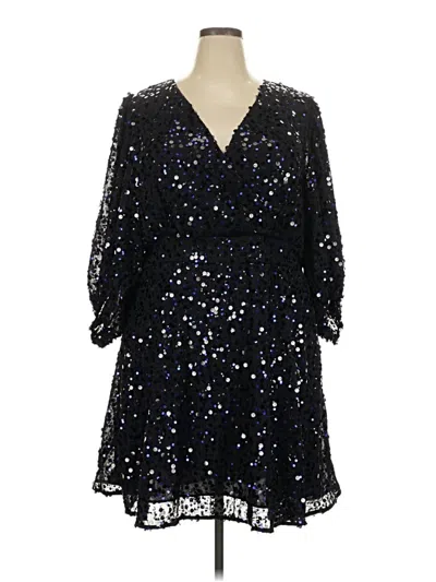 City Chic Cocktail Dress In Black