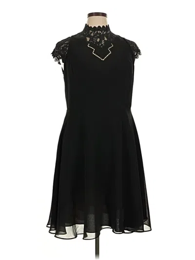 City Chic Cocktail Dress In Black