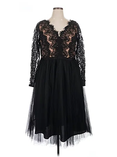 Pre-owned City Chic Cocktail Dress In Black