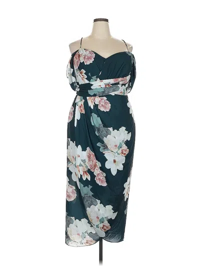 Pre-owned City Chic Cocktail Dress In Blue