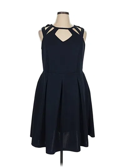 Pre-owned City Chic Cocktail Dress In Blue