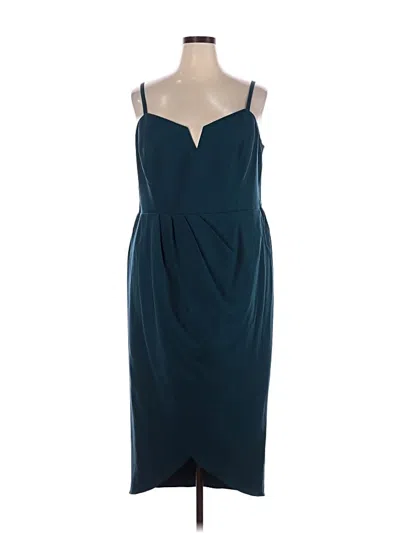 Pre-owned City Chic Cocktail Dress In Blue