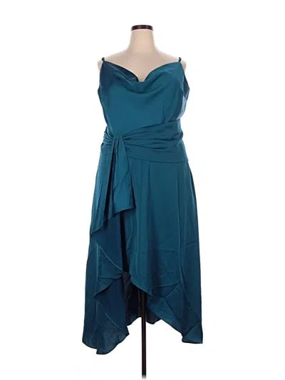 Pre-owned City Chic Cocktail Dress In Blue