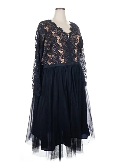 Pre-owned City Chic Cocktail Dress In Blue