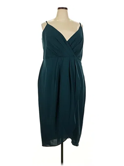 Pre-owned City Chic Cocktail Dress In Blue