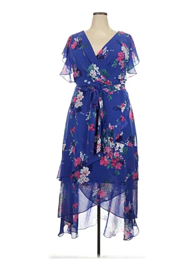 Pre-owned City Chic Cocktail Dress In Blue