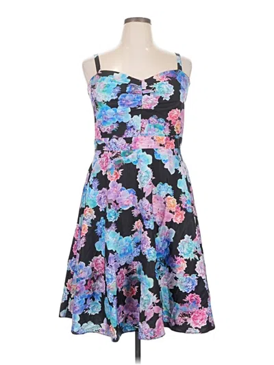 Pre-owned City Chic Cocktail Dress In Blue