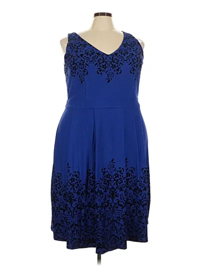 Pre-owned City Chic Cocktail Dress In Blue