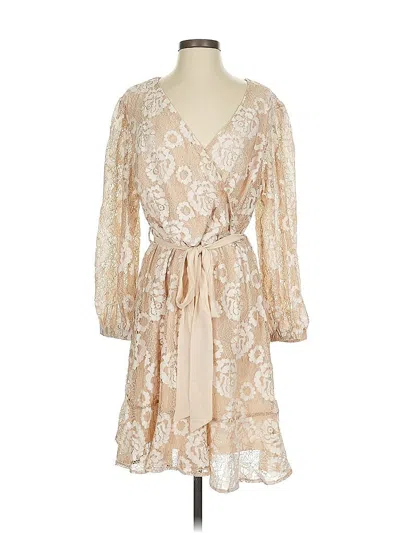 Pre-owned City Chic Cocktail Dress In Brown