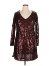 City Chic Cocktail Dress In Burgundy