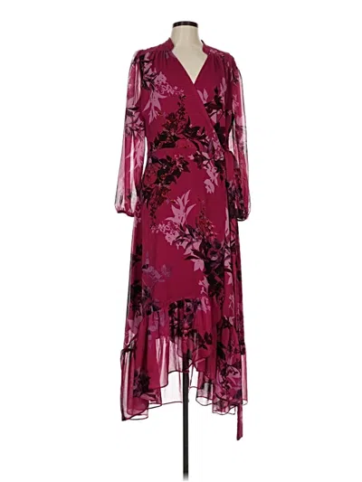 Pre-owned City Chic Cocktail Dress In Burgundy