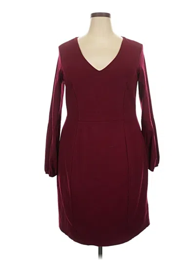 Pre-owned City Chic Cocktail Dress In Burgundy