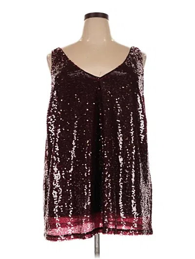 Pre-owned City Chic Cocktail Dress In Burgundy