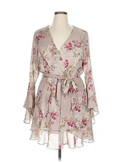 Pre-owned City Chic Cocktail Dress In Gray