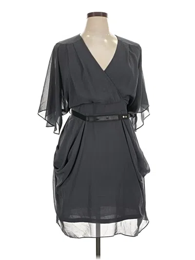 Pre-owned City Chic Cocktail Dress In Gray