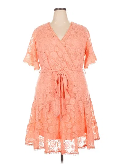 Pre-owned City Chic Cocktail Dress In Orange