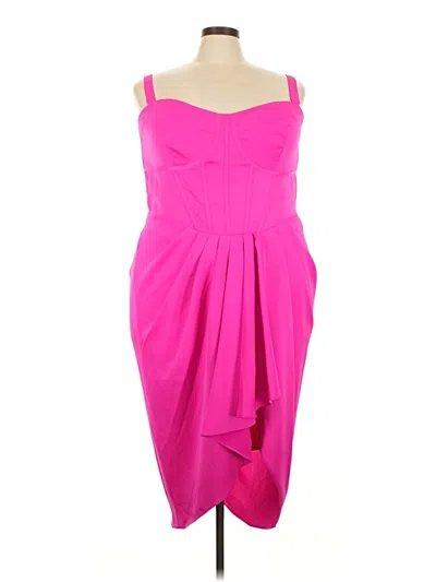 Pre-owned City Chic Cocktail Dress In Pink