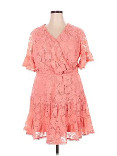 Pre-owned City Chic Cocktail Dress In Pink