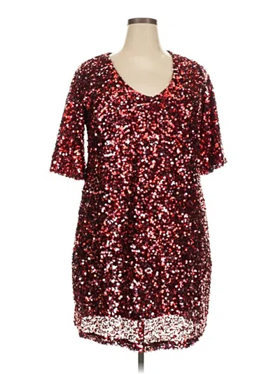 Pre-owned City Chic Cocktail Dress In Red