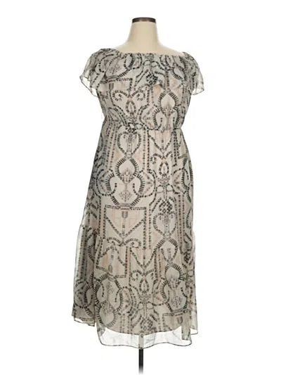 Pre-owned City Chic Cocktail Dress In Silver