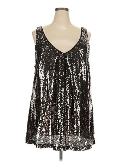 Pre-owned City Chic Cocktail Dress In Silver