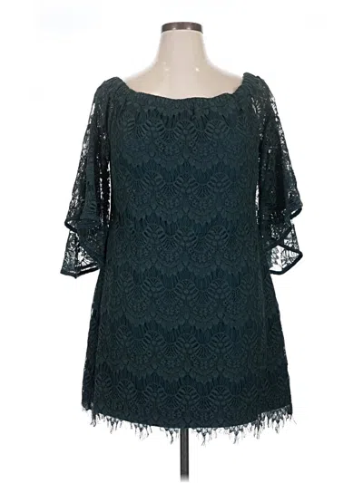 Pre-owned City Chic Cocktail Dress In Teal