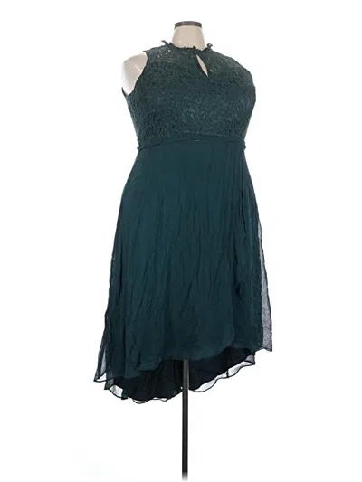 Pre-owned City Chic Cocktail Dress In Teal
