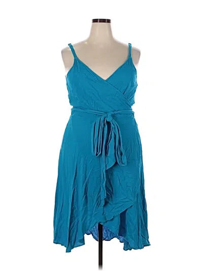 Pre-owned City Chic Cocktail Dress In Teal