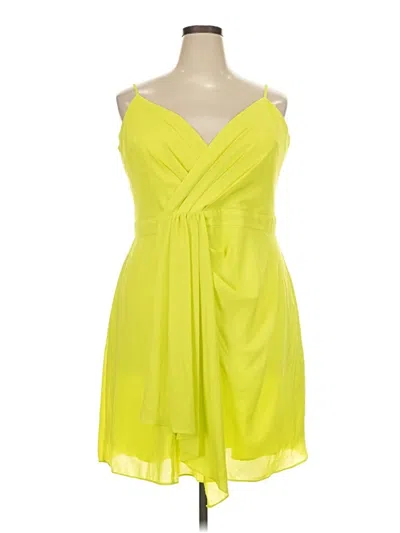 Pre-owned City Chic Cocktail Dress In Yellow