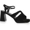 City Chic Coco Platform Sandal In Black
