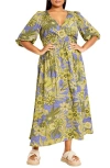 City Chic Daydream Floral Maxi Dress In Batik Bloom