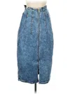 City Chic Denim Skirt In Blue