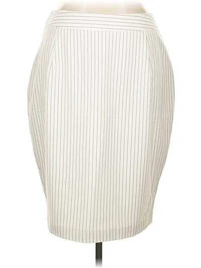 City Chic Formal Skirt In White