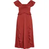 City Chic Frill Ruffle Maxi Dress